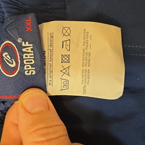 Sporaff, Jogging Pants, XXL, Runners, Joggers, Wind Resistant, Polyester, Blue - Picture 3 of 11